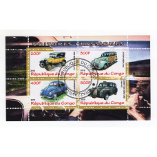 Республіка Конго 2010, транспорт. ретроавтомобілі.
