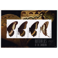 Кануан 2011 Butterflies of the Caribbean #1120/201-204