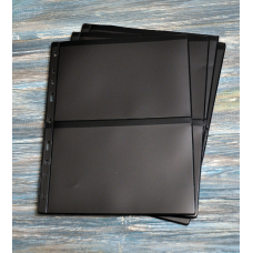 Лист для банкнот (бон) марок – 200*250 мм (Optima) 2S  (чорний - 2х сторонній)