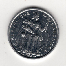Французька Полінезія 1 франк, 1983