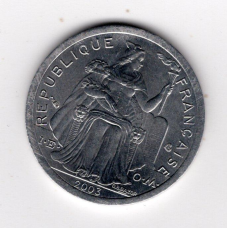 Французька Полінезія 1 франк, 2003
