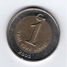 Туреччина 1 нова ліра, 2005