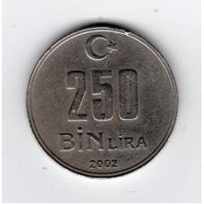 Туреччина 250.000 лір, 2002