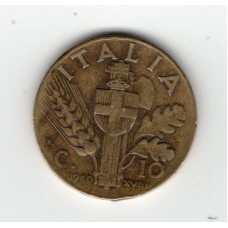 Італія 10 чентезимо, 1940