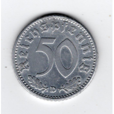 Німеччина - Третій рейх 50 рейхспфенігів, 1943 (D)