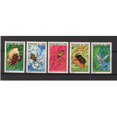 Чад 1972 Insects Комахи #523-527