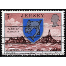 Джерсі. 7P 1976р. Parish of St. Brelade - La Corbiere Lighthouse -- Парафія Святого Брелада - маяк Ла-Корб“єр