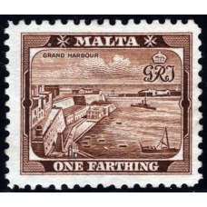 Мальта 1938 - 1 F - Король Георг VI - Grand Harbour Гранд-Харбор ** #175
