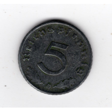 Німеччина - III рейх 5 рейхспфенігів, 1940 (G)