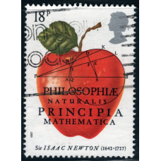 Велика Британія. 1987 - 18Р - 300-річчя публікації «Математичних начал природної філософії» Ісаака Ньютона №1082