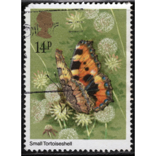 Велика Британія. 1981 - 14Р - Метелики Сонцевик кропив“яний (Small tortoiseshell) №856