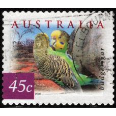 Австралія 2001 Пустельні птахи Melopsittacus undulatus # 2085