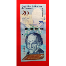 Венесуела 20 боліварів 2018 UNC