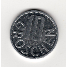 Австрія 10 грошен, 1992