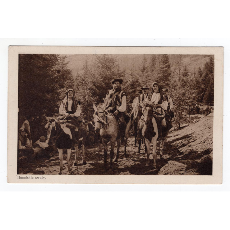 Листівка. Гуцули їдуть в свати. Aba Heller 1927 №142