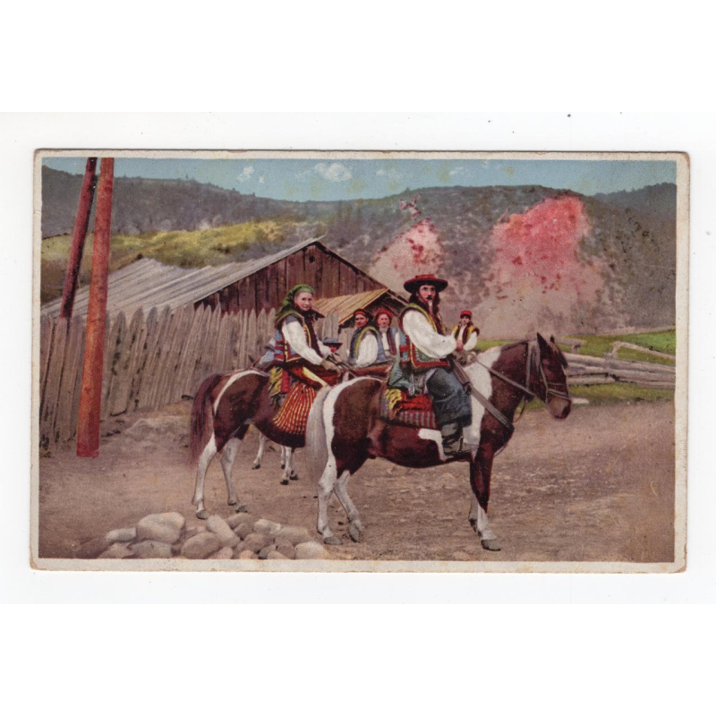 Листівка. Гуцули на конях. SMP Ser.102. Nr.8 Листівка. Гуцули на конях. SMP Ser.102. Nr.8
