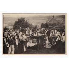 Листівка. Гуцули. Ясиня. Панахида # С13