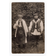 Листівка. Гуцули. Гуцульська пара. фотолистівка