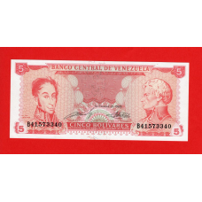 Венесуела 5 боліварів 1989 UNC