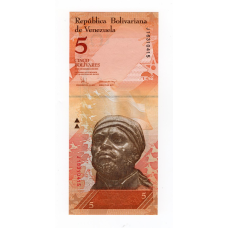 Венесуела 5 боліварів 2008 UNC