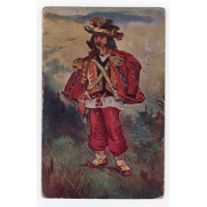 Листівка. Гуцул у святковому строю. Lwowski Salon 1916 №7