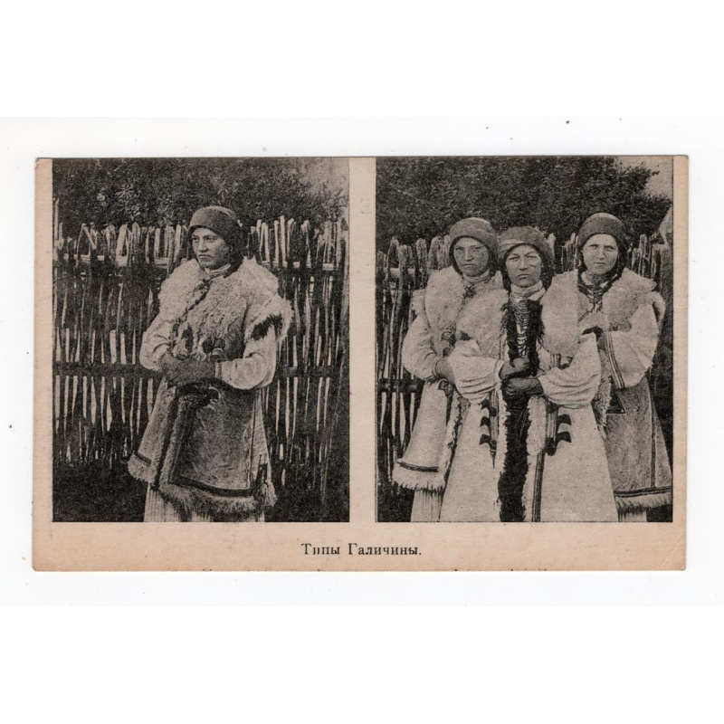 Листівка. Типи Галичини.