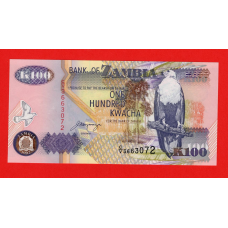 Замбія 100 квача 1992 (P-38b) UNC