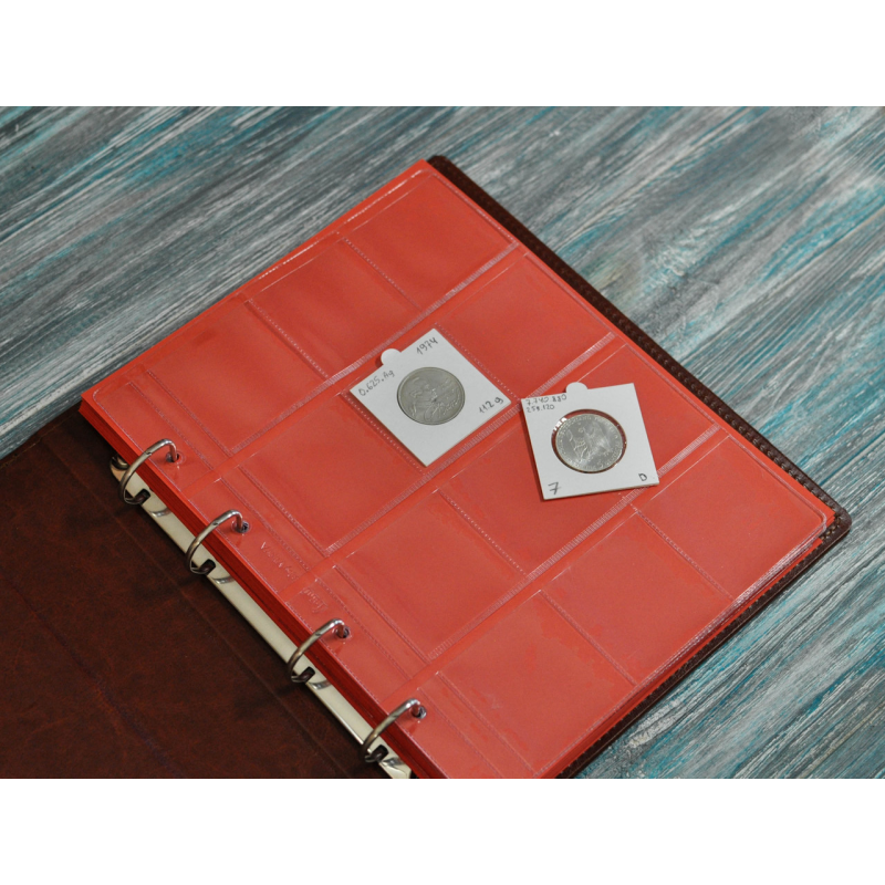 Альбом для монет Hobby Collection VIP Optima Holder + 10 листів (на 120 холдерів) + прокладочні листи