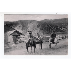 Листівка. Гуцули на конях. SMP 1908 #H13