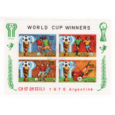 Північна Корея. 1978. Argentina. World cup winners. футбол. блок